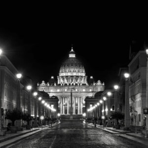 59 basilica di s. pietro night bn migliorata