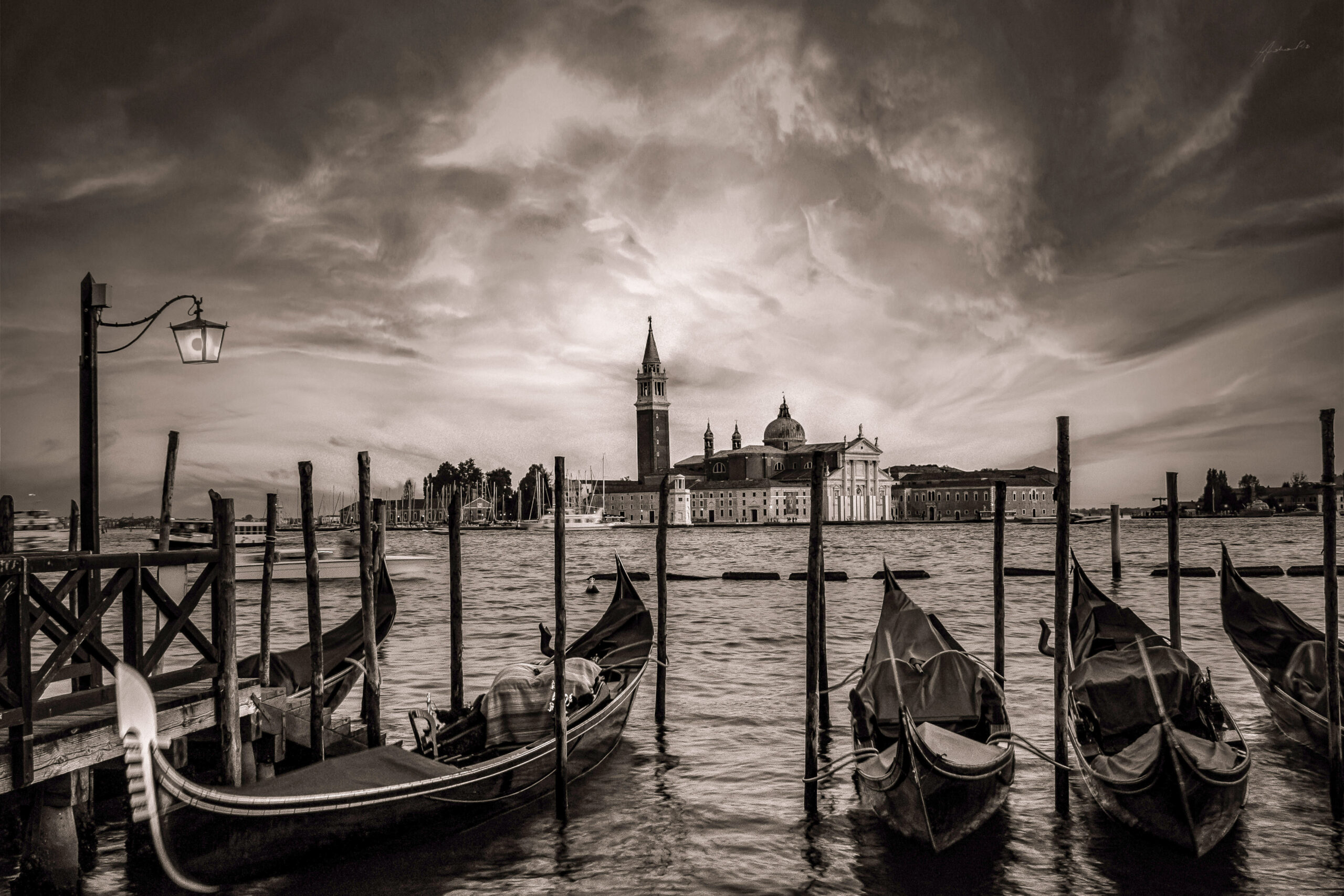 8 s.giorgio maggiore sunset tris bn